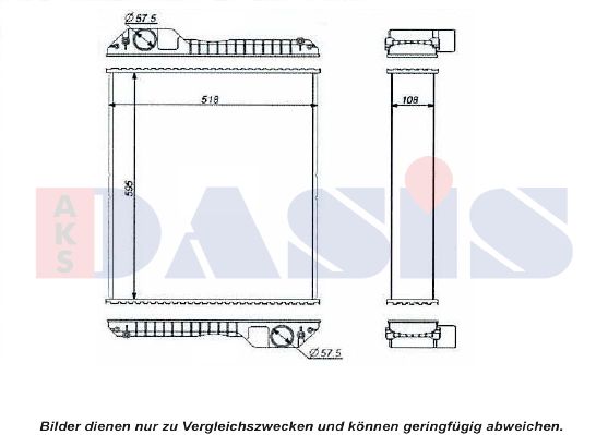 AKS DASIS radiatorius, variklio aušinimas 440597N